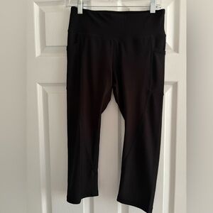 Reebok Black Active Leggings with White Logo